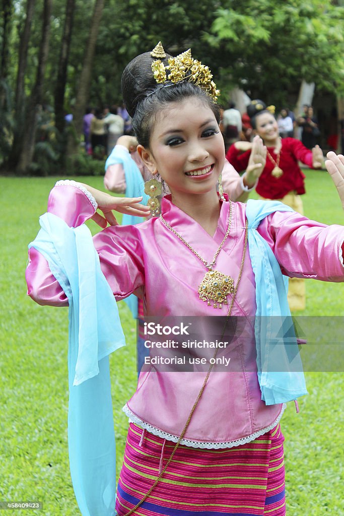 Evento do tailandês tradicional de Índio Lanna - Royalty-free Adulto Foto de stock