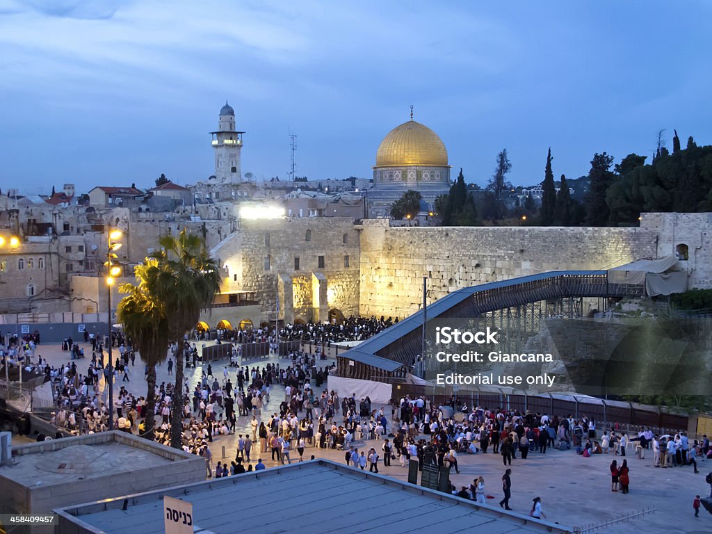 Passahfests an der westlichen Mauer - Lizenzfrei Jerusalem Stock-Foto