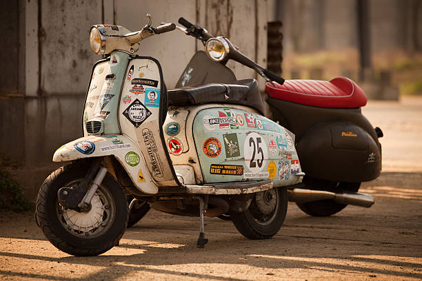 parked-vintage-lambretta-and-