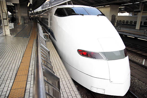 japanese trem-bala - bullet train editorial transportation technology - fotografias e filmes do acervo