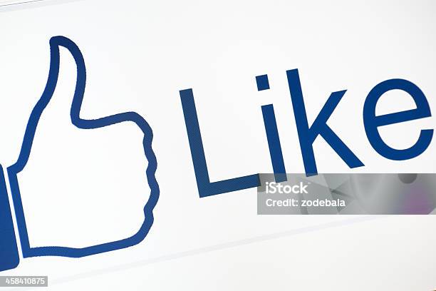 Facebook Like Button Stockfoto und mehr Bilder von Bewunderung - Bewunderung, Blau, Computer