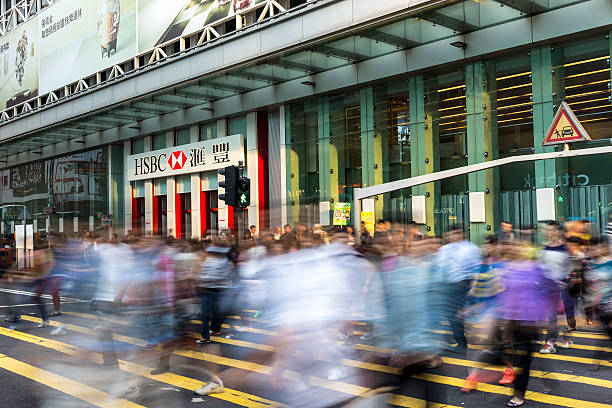 la ville de hong kong en chine - hsbc photos et images de collection