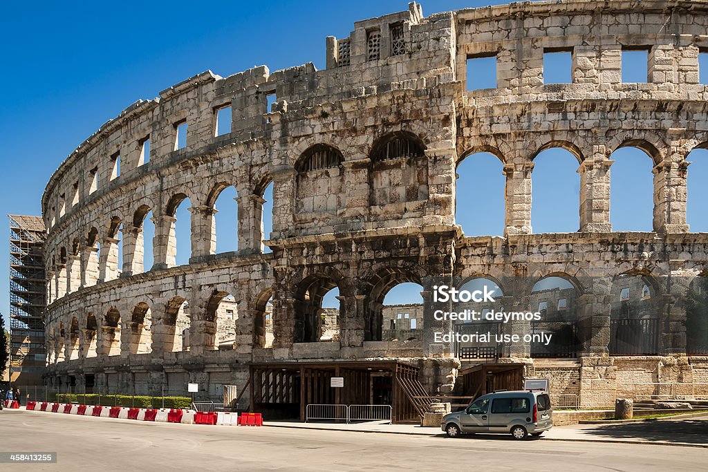 Arena, Aphitheater romano en Pula, Croacia - Foto de stock de Acontecimiento libre de derechos