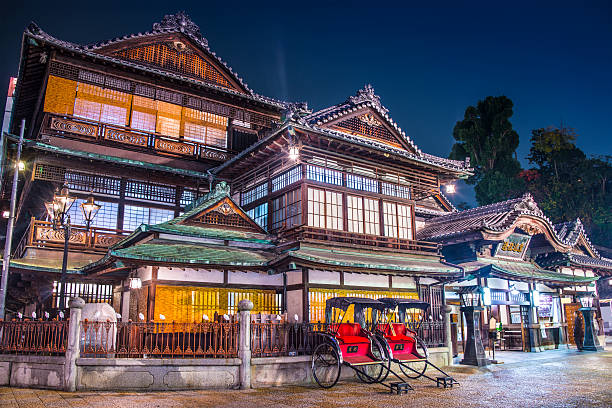 in 마쓰야마 dogo onsen, japan - inn history built structure architecture 뉴스 사진 이미지