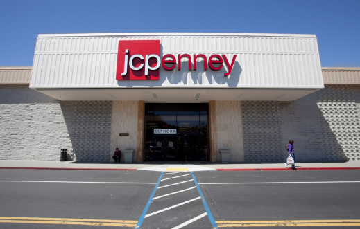 Daly City, California, USA - May 18, 2011: Very light customer traffic at the JCPenny store in Serramonte Shopping Center in Daly City, California.