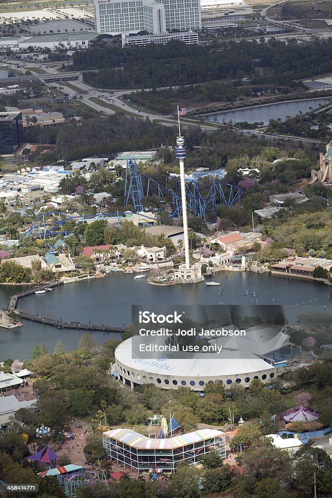 Vista aérea de Sea World en Orlando, Florida - Foto de stock de Agua libre de derechos
