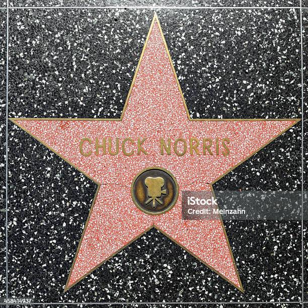 Foto de Chuck Norris Estrela Na Calçada Da Fama De Hollywood e mais fotos de stock de Adulação