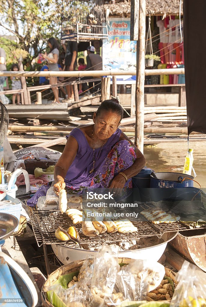 Ayothaya marché flottant, Thaïlande - Photo de Adulte libre de droits