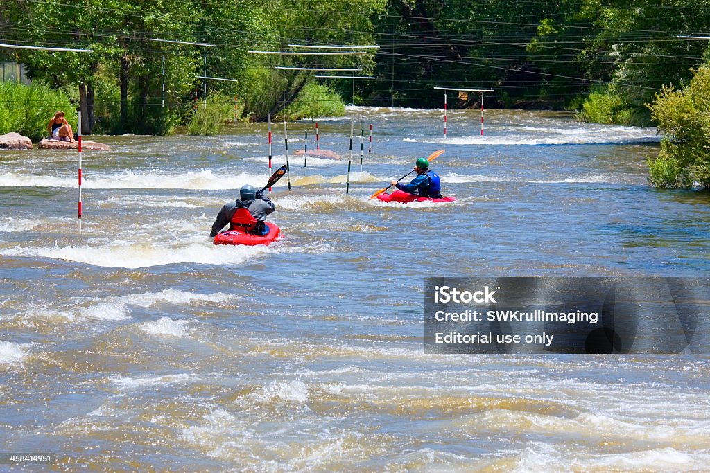 Azione al Parco del Golden Colorado Whitewater - Foto stock royalty-free di Ambientazione esterna