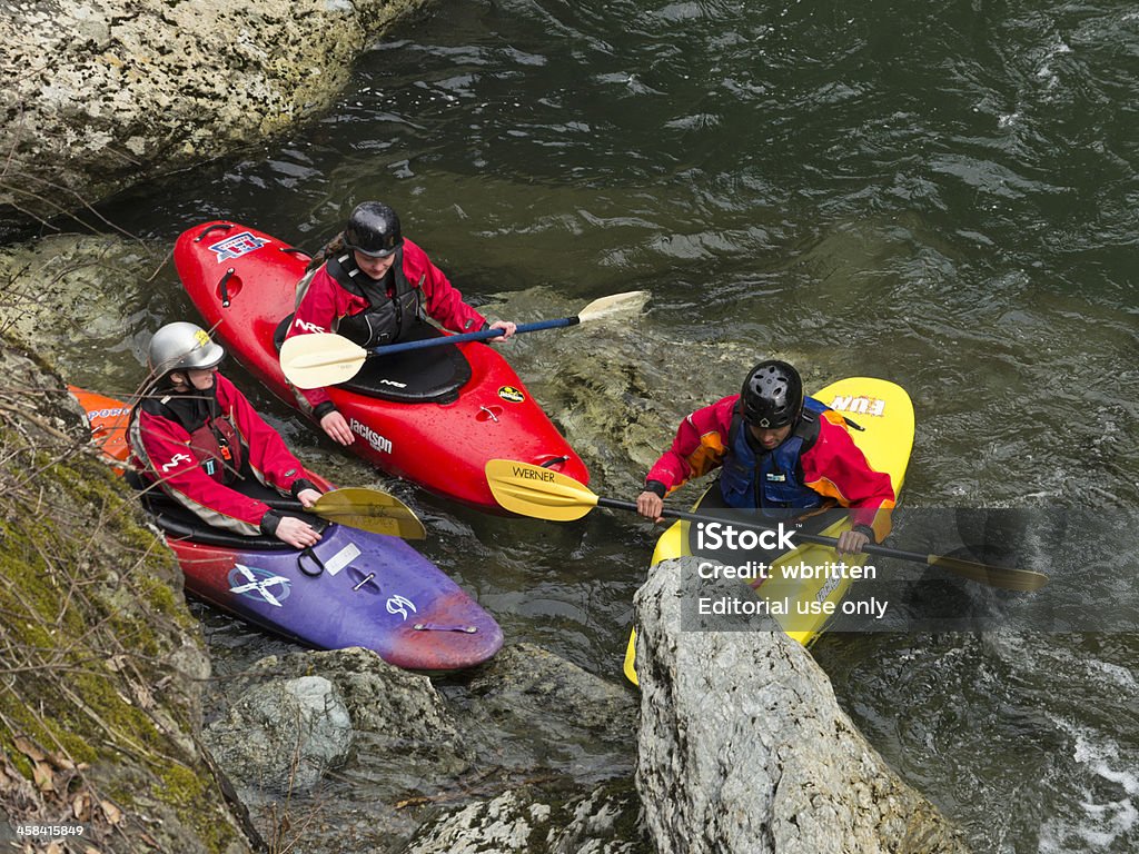 Pratique du kayak dans les Smoky Mountains - Photo de Activité de loisirs libre de droits