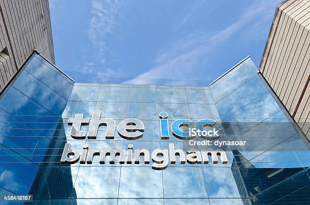 O Centro De Convenções Internacionais Birmingham - Fotografias de stock e mais imagens de Azul - Azul, Birmingham - Inglaterra, Centro de Conferência