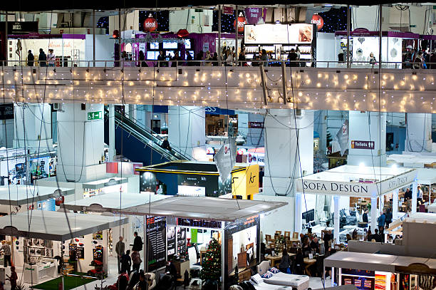 Ideal Home Show Christmas 2013 in London stock photo
