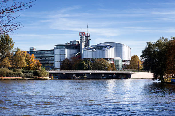 European Court of Human Rights Strasbourg, France - October 24, 2013: Building of the European Court of Human Rights. The European Court of Human Rights is an international court established by the European Convention on Human Rights, it is located in Strasbourg, France european court of human rights stock pictures, royalty-free photos & images