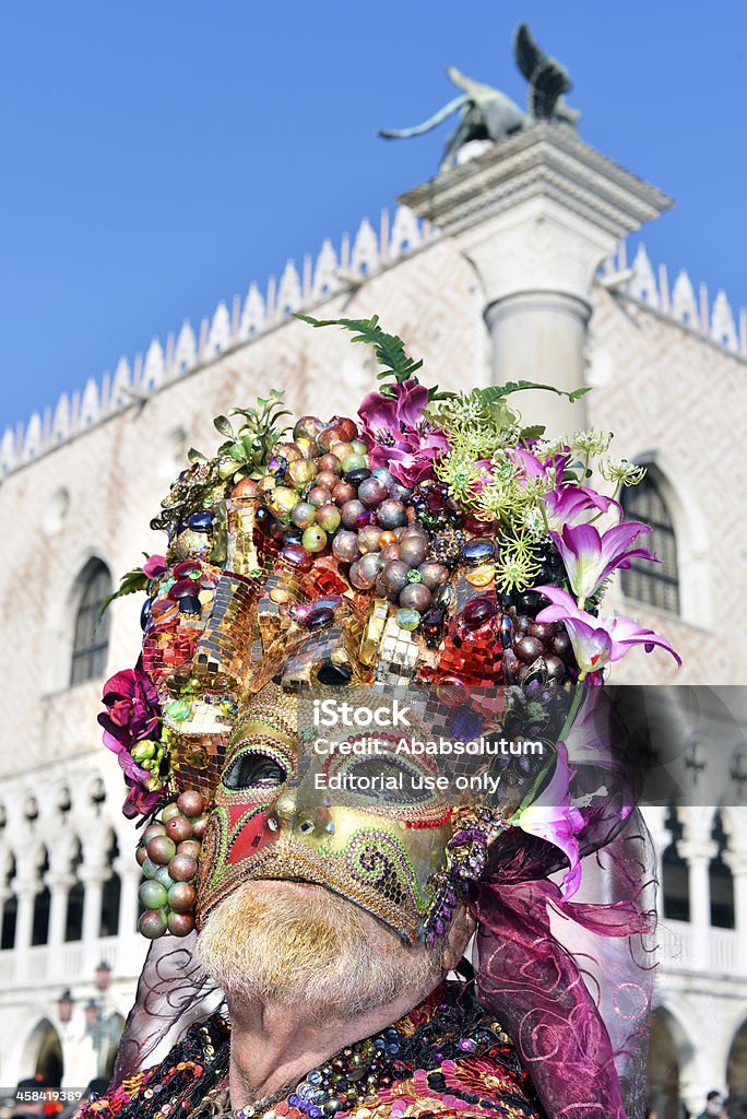 Golden fruits fleurs 2013 au Masque de carnaval de Venise, Italie - Photo de Carnaval - Réjouissances libre de droits