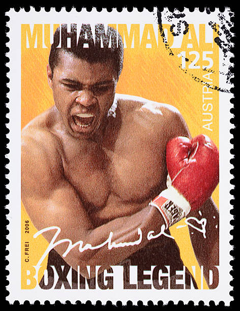 Austria Muhammad Ali boxing legend postage stamp Sacramento, California, USA - April 15, 2011: A 2006 Austria postage stamp with a portrait and signature of world renown boxing great Muhammad Ali; designed by Charly Frei. In 1971, Ali famously said: &amp;amp;amp;amp;amp;amp;amp;quot;I'm too fast. I'm too smart. I'm too pretty. I should be a postage stamp. That's the only way I'll ever get licked.&amp;amp;amp;amp;amp;amp;amp;quot; weight class stock pictures, royalty-free photos & images