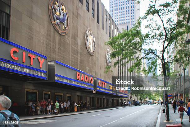 Radio City Music Hall New York Stock Photo - Download Image Now - Radio City Music Hall, Arts Culture and Entertainment, Building Exterior