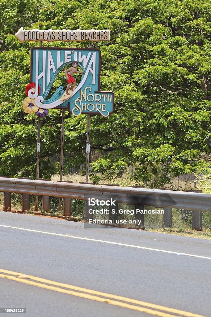 Señal de Haleiwa - Foto de stock de Haleiwa libre de derechos