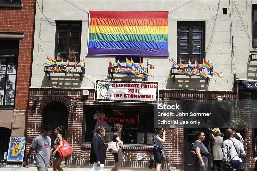 stonewall Das Inn befindet sich in NYC Greenwich Village - Lizenzfrei Außenaufnahme von Gebäuden Stock-Foto