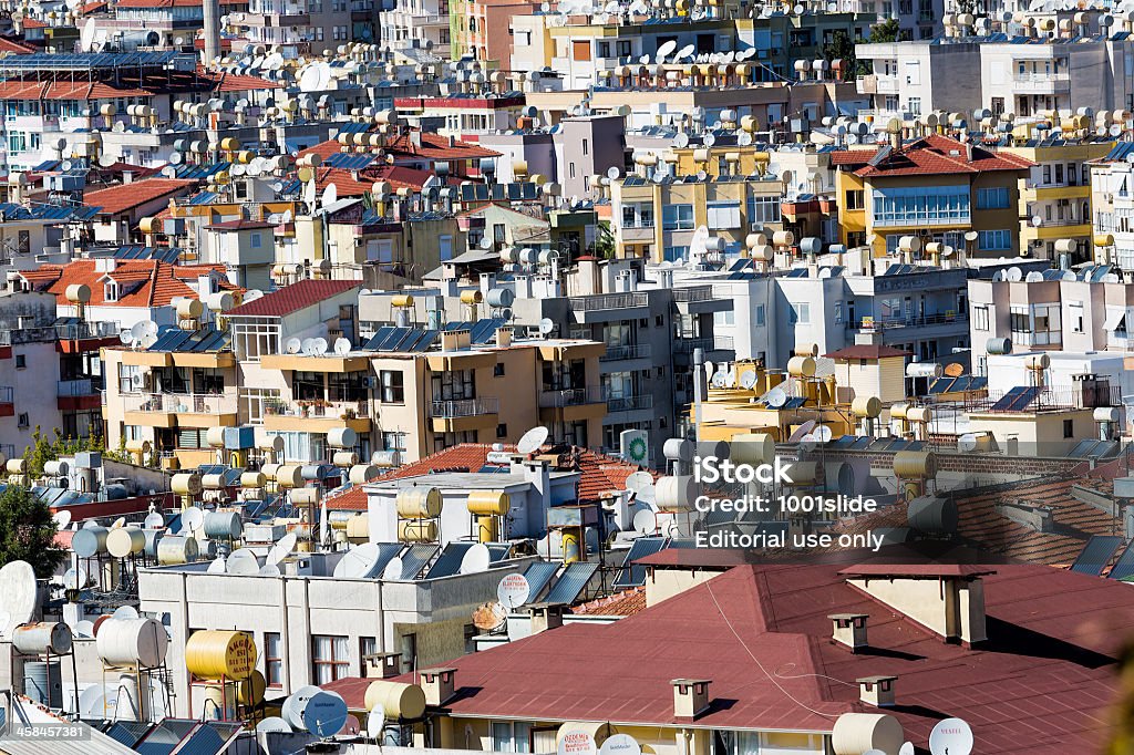 Hintergrund für eine Urbanisierung-solar energy - Lizenzfrei Slum Stock-Foto