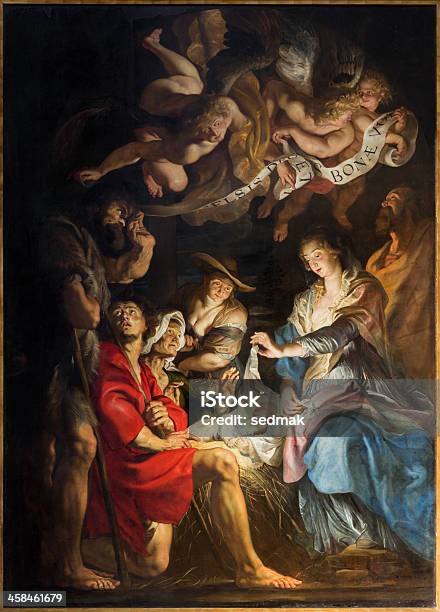 안트베르펜페인트 Of 성탄화 Peter Paul Rubens 성탄화에 대한 스톡 사진 및 기타 이미지 - 성탄화, 바로크 양식, 예수