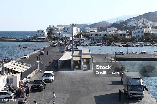 Naxos Harbor Greece Stock Photo - Download Image Now - Boarding, Quayside, Accessibility Sign