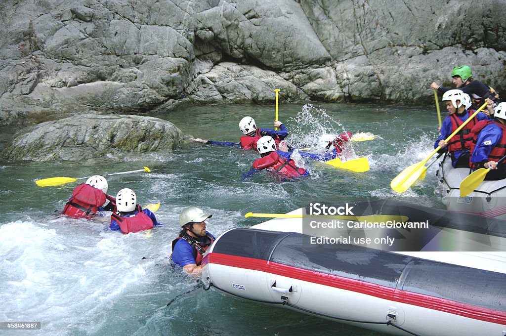 Rafting Unfall - Lizenzfrei Unfall - Ereignis mit Verkehrsmittel Stock-Foto