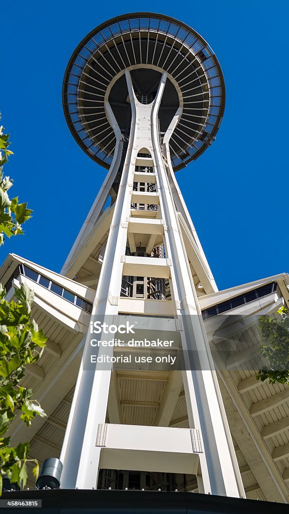 Lo Space Needle, Seattle, Washington, Stati Uniti - Foto stock royalty-free di Albero