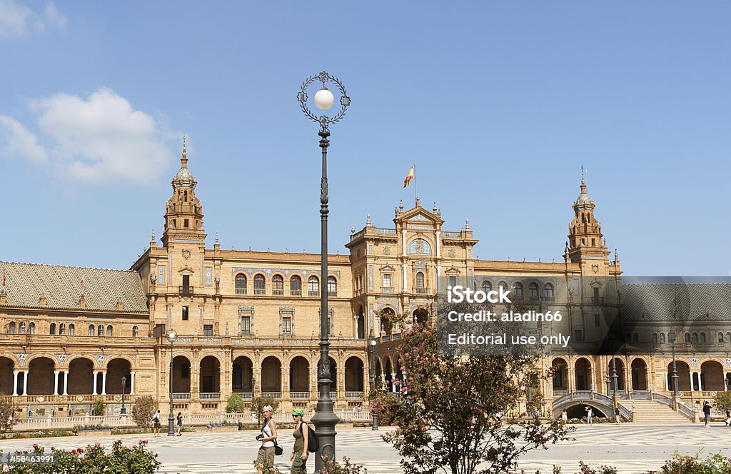 Palacio Espanol в Севилье, Испания - Стоковые фото Palacio Espanol роялти-фри