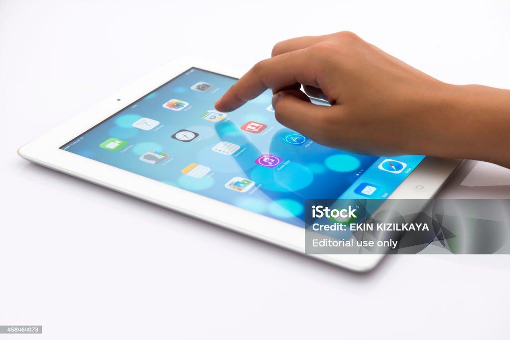 IOS 7 を使って、新しい iPad - iPadのロイヤリティフリーストックフォト
