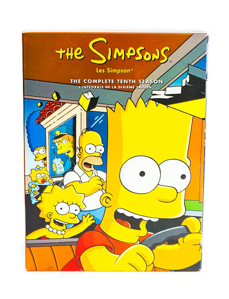 Simpsons conjunto de DVD - fotografia de stock