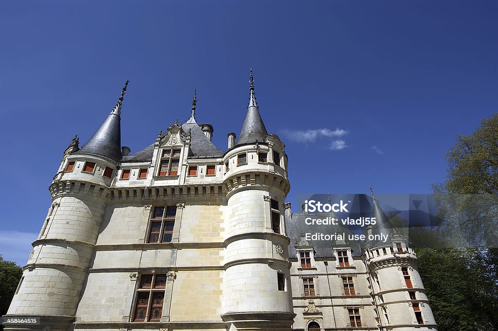 Chateau Azay-le-Rideau (was built from 1515 to 1527), Loire, France Loire, France - May 7, 2012: Chateau Azay-le-Rideau (was built from 1515 to 1527), Loire, France Architecture Stock Photo