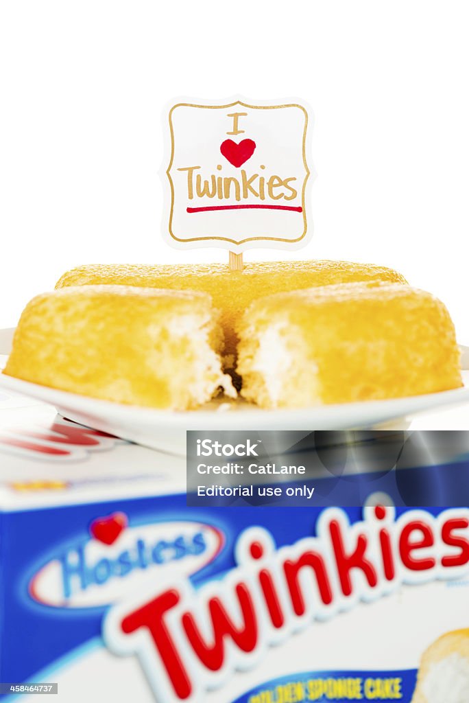 Adoro Hostess Twinkies. - Foto stock royalty-free di Alimentazione non salutare