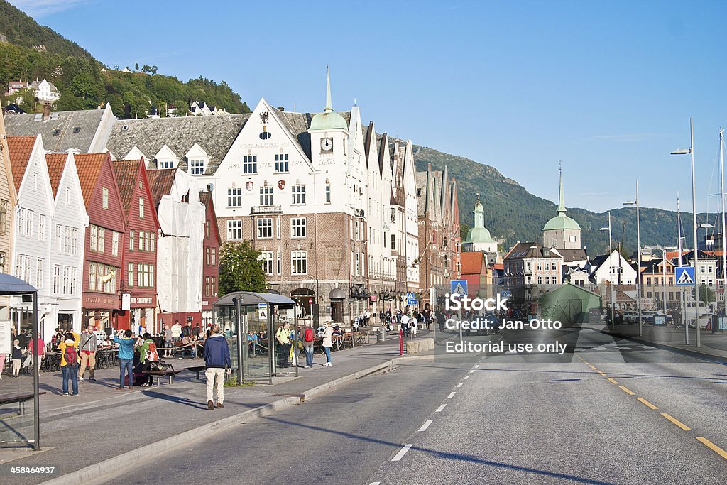 Bergen in Norwegen - Lizenzfrei Anhöhe Stock-Foto