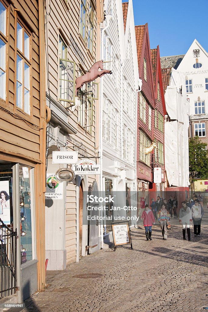 Bergen in Norwegen - Lizenzfrei Architektur Stock-Foto