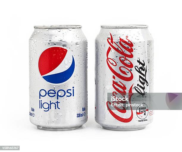 Skabelse Instrument dyr Pepsi And Coca Cola Light Stock Photo - Download Image Now - Can, Cut Out,  Blue - iStock