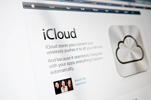 icloud de maçã - icloud - fotografias e filmes do acervo