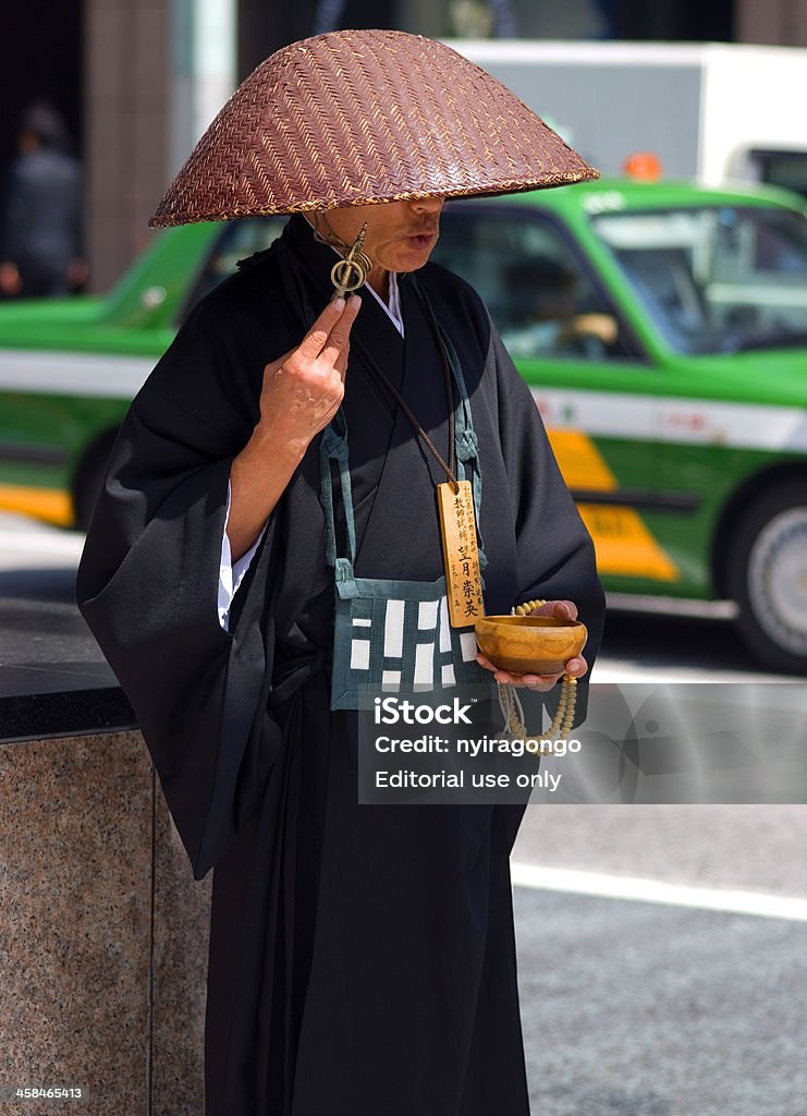 Sacerdote budista, Tóquio, Japão - Foto de stock de Budismo royalty-free