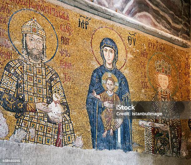 インテリアのハギアソフィアイスタンブールで - イエス キリストのストックフォトや画像を多数ご用意 - イエス キリスト, イスタンブール, イスタンブール アヤソフィア