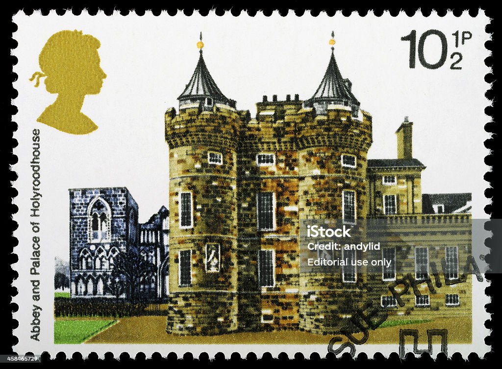 Holyroodhouse sello postal - Foto de stock de Abadía libre de derechos