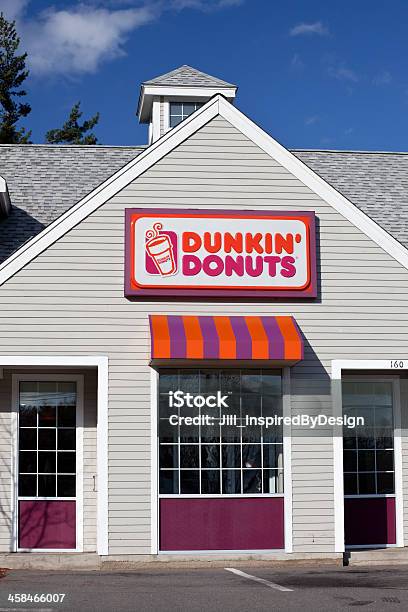Dunkin Donuts Store Front Stock Photo - Download Image Now - Dunkin', Advertisement, Blue