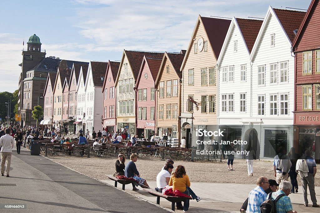 Bergen in Norwegen - Lizenzfrei Anhöhe Stock-Foto