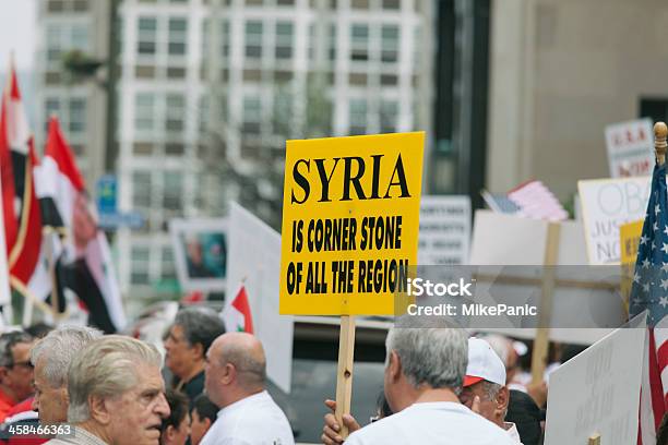 Foto de Apoiamos O Governo Da Síria e mais fotos de stock de Allentown - Pensilvânia - Allentown - Pensilvânia, Ativista, Atormentado