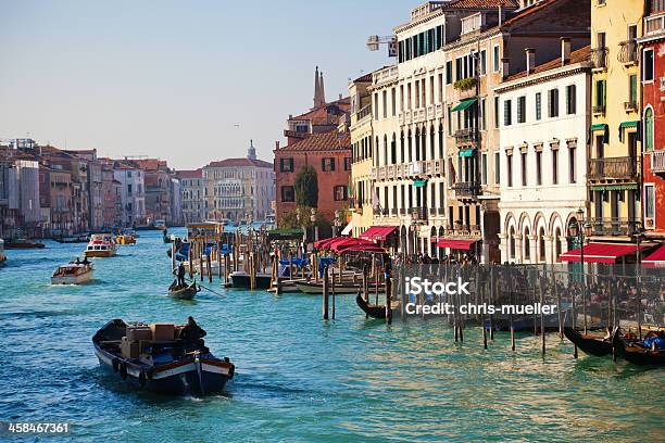 Grand Canal In Venice Italy Stock Photo - Download Image Now - Ancient, Canal, Crowd of People