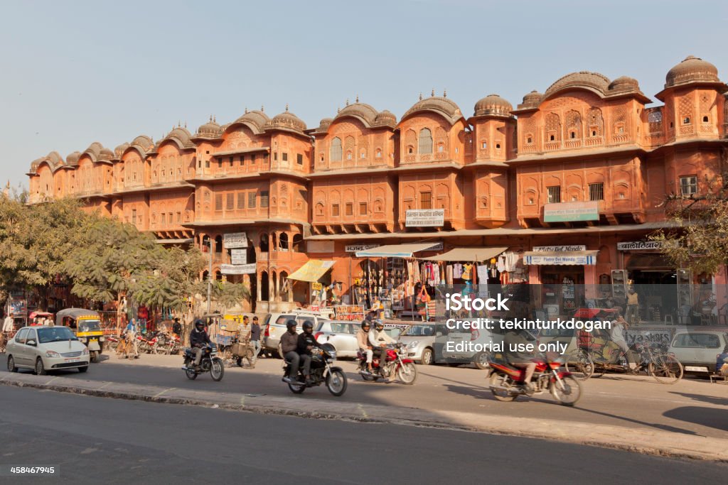 Bâtiments traditionnels rose de jaipur, Inde - Photo de Architecture libre de droits