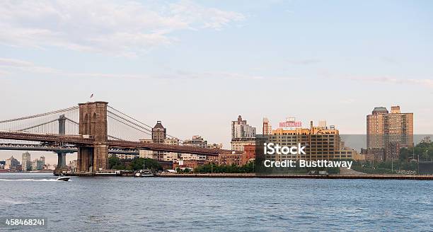 Brooklyn Bridge I Watchtower Budowanowy Jork - zdjęcia stockowe i więcej obrazów Architektura - Architektura, Bez ludzi, Brooklyn - Nowy Jork