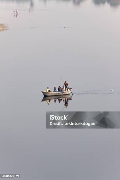 People On The Boat At Yamuna River Of Agra India Stock Photo - Download Image Now - Agra, India, International Landmark