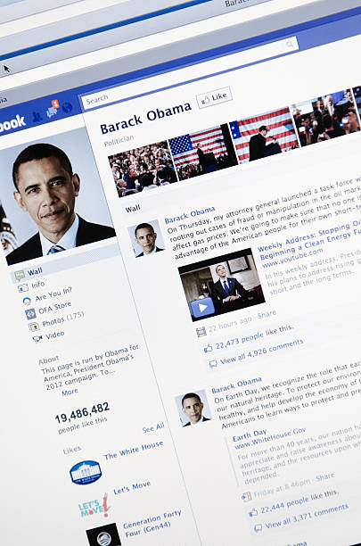 barack obama la page des fans sur facebook - osama bin laden photos et images de collection