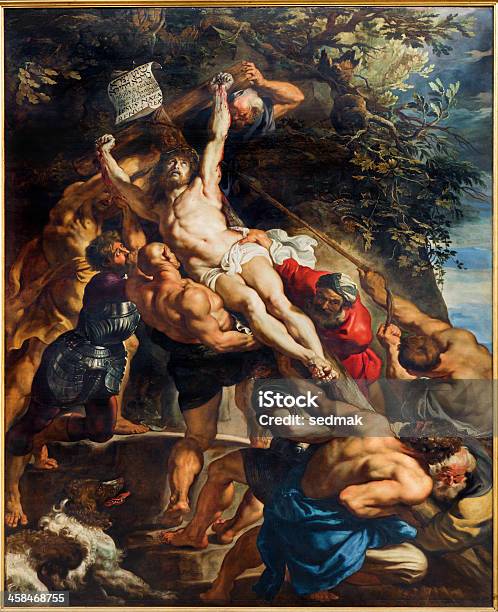 Antwerpiadepozycji Z Krzyż Piotr Paul Rubens - zdjęcia stockowe i więcej obrazów Peter Paul Rubens - Painter - Peter Paul Rubens - Painter, Jezus Chrystus, Krzyż - Akcesoria religijne