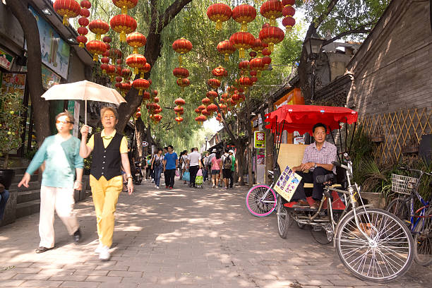 nanluoguxiang - dongcheng district - fotografias e filmes do acervo