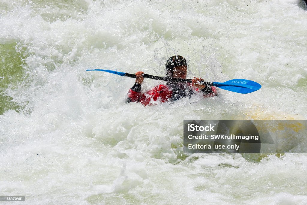 Kayak Riders à Clear Creek - Photo de Activité libre de droits